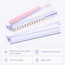 Mahjong Racks with Pushers 4PCS Set Majiang Tile Holder Acrylic Mahjong Racks Accessories and Gifts, Standard