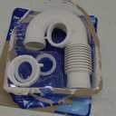 Plumb Pak PP812-50 Flex 'N Fix J Bend, 1-1/2" or 1-1/4" Inlet, White