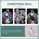 NUOBESTY 12Pcs Iridescent Ornaments Balls Clear Christmas Bulbs Plastic Fillable Ornaments Clear Christmas Balls for DIY Crafts(4cm)