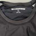 Bonneuitbebe Women's Short Sleeve Rash Guard with Built in Bra Swim Shirt UPF50+ Quick Dry Bathing Suit, XL