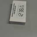 Netzu 3-in-1 Digital Clocks for Living Room with Temperature, Date & Time Display - 4 Levels Birghtness, 3 Volumes, Small & Compact Plug-in Alarm Clock for Bedroom, Office (Black)