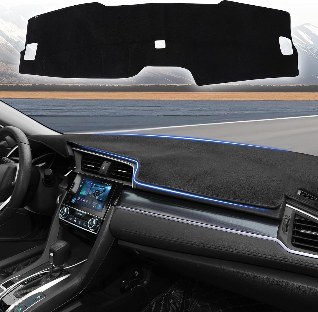 YYCKE Dash Cover Mat Custom Fit for 2023-2025 2026 Honda CRV CR-V (EX, EX-L, Sport, Sport Touring) (Without HUD) Accessories Dashboard Pad Carpet Protector