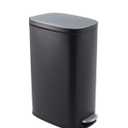 Garvee Slim Kitchen Trash Can 13 Gal, Skinny Stainless Steel Garbage Can with Removable Inner Bucket & Soft Close Lid, Narrow Trash Bin for Bathroom Living Room Office, Black