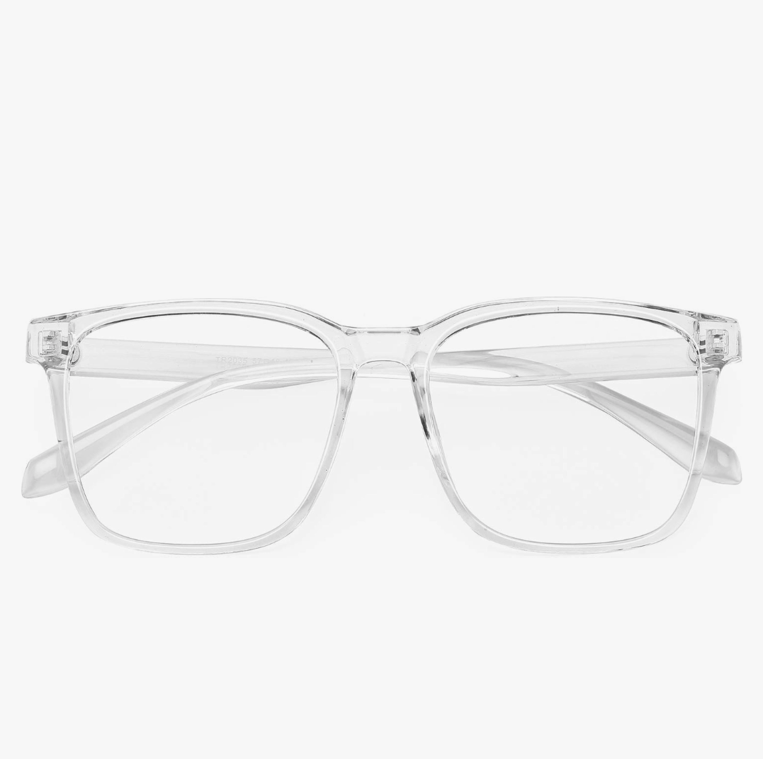 TEAPLMTT Blue Light Blocking Glasses Oversized Square Computer Glasses Anti Blue Light for Women Men