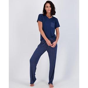 Real Essentials Women's Pajama Set Short Sleeve with Pocket