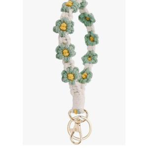 Cute Keychain Wristlet Handmade for Women with Key Ring Macrame Lanyards for Car Keys 2 PCS