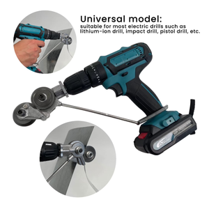 Electric Drill Shears, Metal Nibbler Drill Attachment, Electric Drill Plate Cutter Attachment, Metal Cutter Sheet Drill Attachment for Metal Cutting (Universal)