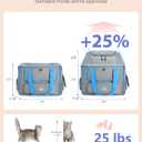 Expandable Cat Dog Carrier: NOBLE DUCK Soft-Sided Pet Carrier Airline Approved Large Small Medium Collapsible Portable Travel Up to 25 Lbs Grey