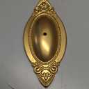 Gold Candle Sconces Set of Two, Brass Color Victorian Royal Wall Sconce, Metal Rustic Candle Holder Baroque Home Wall Decor for Living Room, Dining Room, Bedroom, Fireplace, Hallway, Window