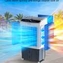 VAGKRI 35" Evaporative Air Cooler, 2800CFM Swamp Cooler, 120Oscillation Air Cooler with Remote Control, 24H Timer, 3 Modes & Wind Speeds for Outdoor Indoor Use, 9.2Gallon, Large