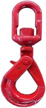 yakicag Grade 80 3/ 8" Swivel Self Locking Hook -8.2T (1Pack, 18079Lbs)