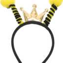 6 x Amosfun Party Bopper Antenna Headband Hair Address Bee Ant Ladybug Hair Band Adult Costume Accessories Birthday Party Favors (Black)