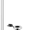 Marine LED Navigation Light, 360-Degree All Round Stern Anchor Light, Removable Pole with Base for Boats,Anti Oxidation Anode Aluminum Tube(Plug In Base, 24 Inchs)