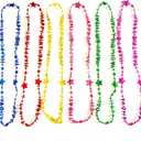 48 Pcs Colorful Happy Birthday Party Beads Necklaces Birthday Party Beads necklaces Supplies Favors