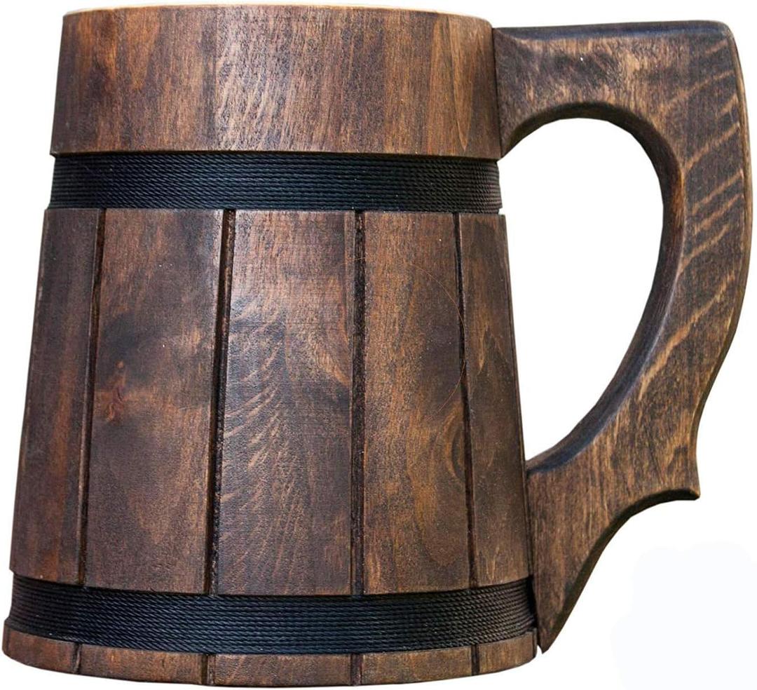 Handmade Beer Mug Wooden Tankard Beer Stein Alder Wood Beer Mug - Great Gift Idea