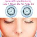 3 x Brush Head Replacements Compatible with Clarisonic Mia 1, Mia 2, Mia Fit, Alpha Fit, Smart Profile Uplift and Alpha Fit Face Cleaning Brush Heads (Delicate-2Pack)