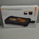 Toastmaster Electric Griddle - Flat Top Nonstick Griddle - Cookware for Breakfast & More - Skillet Griddle with Adjustable Temperature - Kitchen Appliance for Pancakes - 10" x 20" Cooking Surface