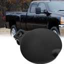 25871805 Fuel Gas Tank Door Black Steel Bed Gas Cover Cap Compatible with 2007-2014 Chevy Silverado 1500 2500HD 3500HD & GMC Sierra 1500 2500HD 3500HD