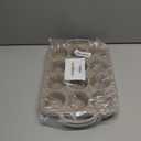 Vinino 2Pack Silicone Muffin Pans for Baking with Metal Reinforced Frame, 12 Cups Regular Size Nonstick Silicone Cupcake Pan, BPA Free Oven Dishwasher Safe Baking Mold for Muffins Cupcakes (CR+BN & Standard: 122pcs)