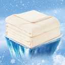 Cozy Bliss Cooling Comforter Queen Size, Cooling Blankets for Hot Sleepers and Night Sweats, Yellow Summer Comforter for Queen Size Bed, Breathable Soft Lightweight Silk Smooth