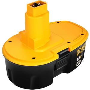 Akkopower 18V Replacement Battery for DeWALT: 5.0Ah 18 Volt XRP Ni-Mh Compatible with DC9096 DC9098 DW9095 DW9096 DW9098 (1 Pack 18v Yellow-black)