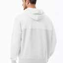JMIERR Mens Casual Hooded Collar Fleece Hoodies Pullover Sweatshirts Warm Long Sleeve Shirts (White, XXXL)