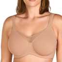 HSIA Minimizer Bras for Women Plus Size, Full Coverage Coolcomfort T Shirt Unlined Bra with Underwire for Heavy Breast (40D, Blush)