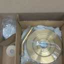 Moen Cia Eco-Performance Rain Shower Faucet Trim Kit with Wide Showerhead and Handle, Posi-Temp Valve Required, T2262EPBG (Brushed Gold)