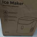 Silonn Nugget Ice Maker Countertop, Pebble Ice Makers with Crushed Soft Chewable Ice, 33lbs Per Day with Scoop, Pellet Portable Ice Machines with Auto-Cleaning for Home, Kitchen, Office, Black