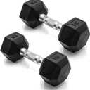 CAP Barbell Coated Dumbbell Weight | Multiple Options Pairs & Sets (15 lb - Pair)