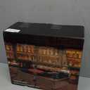 Vinyl Record Player with Built-in Bluetooth, USB Recording, Stereo Speakers, Belt-Driven Vintage Record Player 3 Speeds & 3 Sizes, Portable, AUX Input LP Player (Brown)