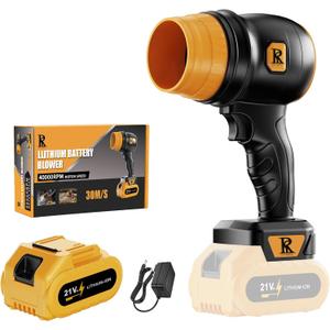 21V Cordless Leaf Blower, Lightweight Handheld 67 MPH Compact Yard Blower for Patio/Garage & Window Track Cleaning  Battery & Fast Charger Included