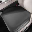 2-Pack Premium Leather Car Seat Covers - Front Bottom Seat Protectors, Skin-Friendly & Lightweight, Anti-Slip Universal Fit for Cars, Trucks, SUVs (Off White)