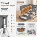Bedside Dog Bed, Adjustable Elevated Bed Extender, S/M Dogs Cats