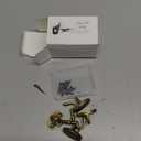 2 Pieces 2.75 Inch Brass Hook and Eye Latch Gate Door Latch Cabin Hook Lock Door Lock Hardware Best for Window, Sliding, Shed, Fence, Gate, Cabinet, Bathroom, Closet (Bronze)