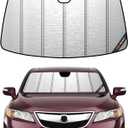 Pigenius Windshield Sun Shade for Acura RDX 2019-2026, Metallic Silver Finish