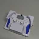 Kamylorus Wired Controller for PS-5/PC, Gaming Controller with Dual Vibration, Programmable/Remap/Turbo/RGB Light, 3.5MM Headphone Jack (White)