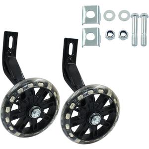 Murtenze 1 Pair of Children's Bicycle Auxiliary Wheel Bicycle Accessories, Flash Silent Training Wheels for 12" Training Wheels Kids Bike Wheel