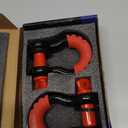 D Ring Shackle (2 Pack) 62,700 Ibs Break Strength with 7/8" Screw Pin and Shackle Isolator & Washers Kit for Tow Strap Winch, Off Road Vehicle Recovery Jeep Truck