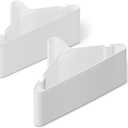 Amazon Basics Plastic Clothes Hangers, Adult Size, White, Pack of 15