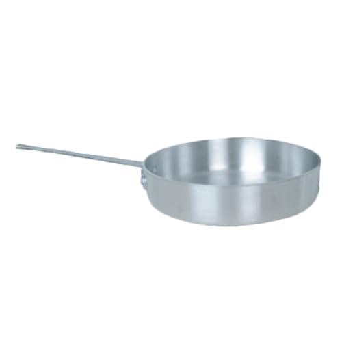 A-to-Z Supply ALSAP003 Saute' Pan, 5 Quart Capacity, Flat Bottom, Rounded Edges, Riveted Handle, Aluminum, Mirror-Finish, NSF