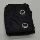 Window Black Blackout Curtains for Bedroom 84 inches Long 2 Panels Set Grommet Blackout Drapes Energy Saving Noise Reducing Thermal Insulated for Bedroom Living Room Nursery