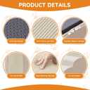 Dogs Steps for Bed, Dog Stairs for Small Dogs, 2-Step Dog Ramp for Bed, Couch, Sofa, and Chairs, Non-Slip Bottom Design, Cat Scratching, High Density Foam Portable Pet Step, Indoor, Beige