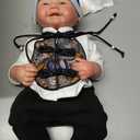 Gileutay 18-inch Soft Full Body Silicone Baby Doll Girl Open Mouth Realistic Reborn Dolls that Look Real Newborn Babies Handmade Toy for Toddler