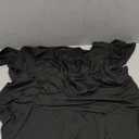 OUGES Maternity Maxi Dress Wrap V Neck Baby Shower Pregnancy Dresses for Photoshoot, 5XL, Black
