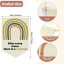 Inspirational Quote Gifts Wall Decor Hanging Pennant Flag Banner Motivational Rainbow Baby Gift for Nursery Bedroom Kids Room Playroom Wall Sign Decor Baby Shower Christmas Birthday Presents