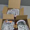 Amico 11 Pack 4 Inch 5CCT Ultra-Thin LED Dimmable Can/Ceiling Light with Junction Box, 2700K/3000K/3500K/4000K/5000K Selectable, 11W Eqv 70W, 800LM High Brightness Wafer Downlight - ETL&FCC ( 1 Is Missing)