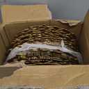 JEVERGN 40 Pack Gold Charger Plates Bulk, 13'' Reef Chargers for Dinner Plates, Gold Plate Chargers Set of 40, Round Plastic Charger for Wedding, Party Event, Dinner, Table Setting