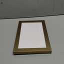 Poster Palooza 6x10 Frame Gold Bronze Solid Wood Picture Frame with UV Acrylic, Foam Board Backing & Hardware Included