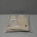 Winter Hats Scarf Gloves for women men,Winter Clothes Knitted Fleece Lined Beanie Thermal Gloves Long Scarf (Kaqi)